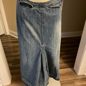 Liz Claiborne Dark Blue Denim Skirt